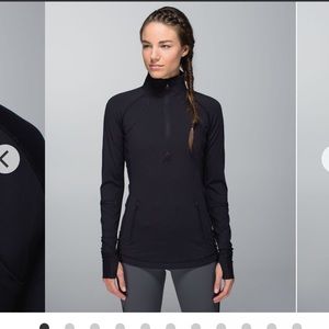 Black Women's Half-Zip Active Top